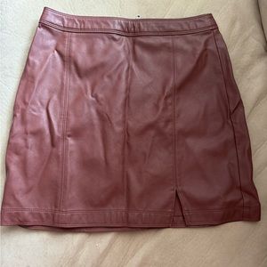 New Abercrombie faux leather skirt